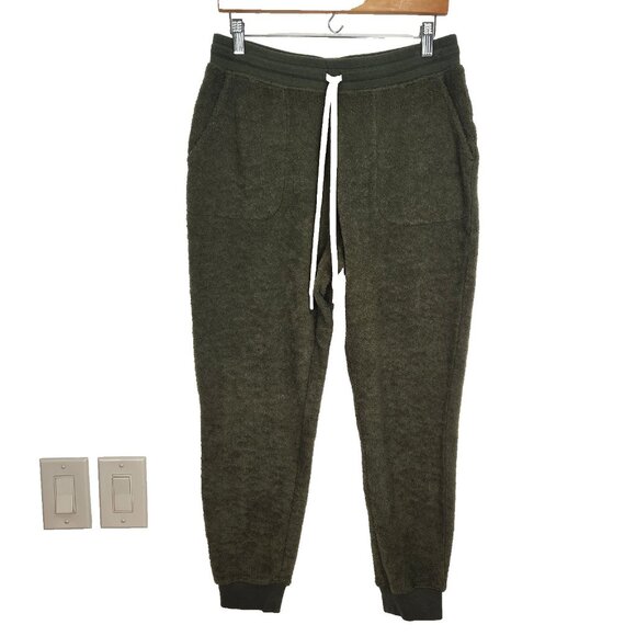 Outerknown High Tide Terry Sweatpants S Green Pull On Jogger Sustainable Organic - Picture 1 of 10